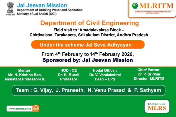 Jal Seva Adhyayan from 4th February to 14th February 2026